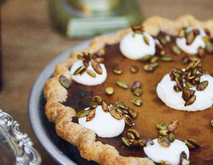 Pumpkin pie from Erie Coffeeshop and Bakery in Rutherford.