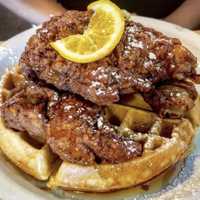 <p>Chicken and waffles</p>