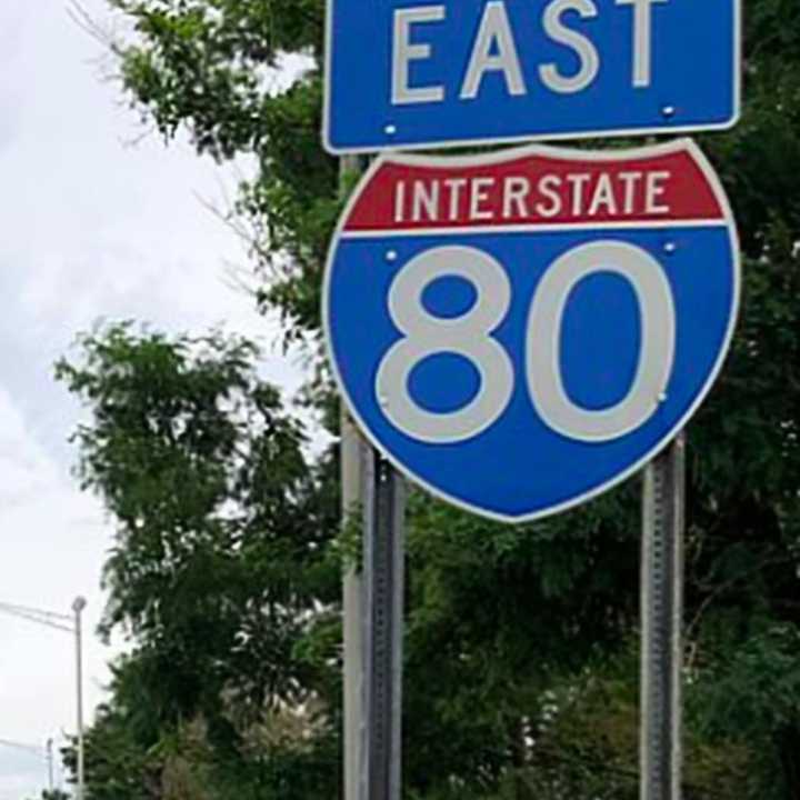 A sign board along Route 80 in Hackensack was hacked over the weekend.
