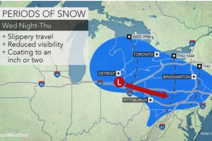 Snow Showers, Freezing Drizzle Possible Before Rainstorm Leads To Warmer Temps