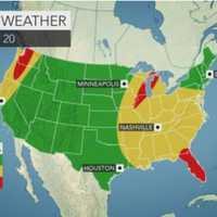 <p>The stormy weather will arrive in the area on Thursday, Dec. 20, expected to be one of the busiest travel days of the year.</p>