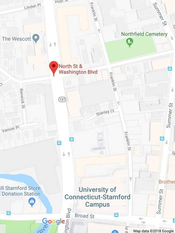 Crash Between Truck, Utility Poles Shuts Down Busy Boulevard Both Ways In Stamford