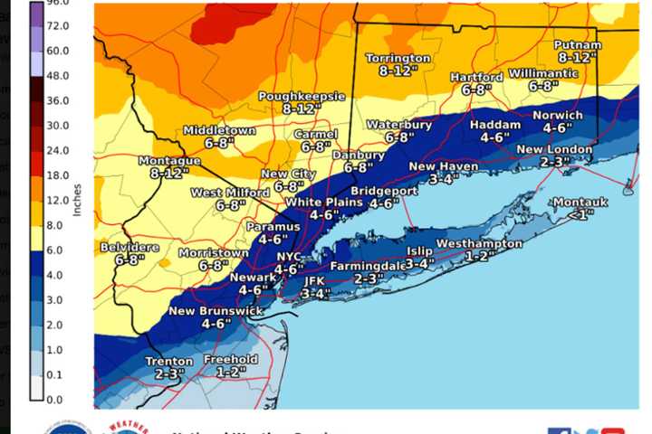 Snow, Ice Accumulation Projections Released For Major Storm That Will Follow Overnight Snow