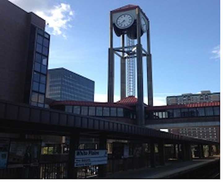 The Metro-North White Plains station.