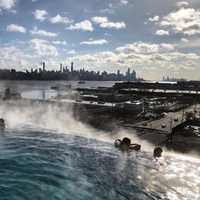 <p>Sojo&#x27;s infinity pool was nice and warm on a 15 degree day in Edgewater.</p>