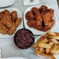 <p>Wings from Peck Peck in Teaneck</p>