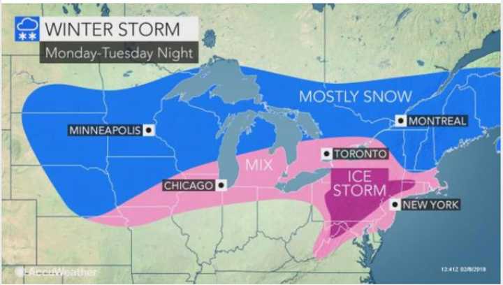 A look at the storm system headed to the area.