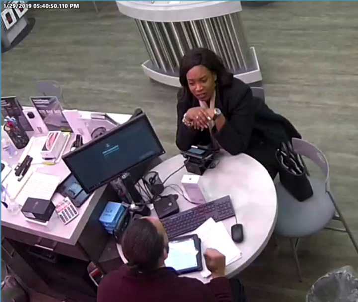 Police seek to identify female suspect wanted for allegedly opening fraudulent Verizon account and obtaining $2.5k of Apple products at store in Poughkeepsie Galleria Mall