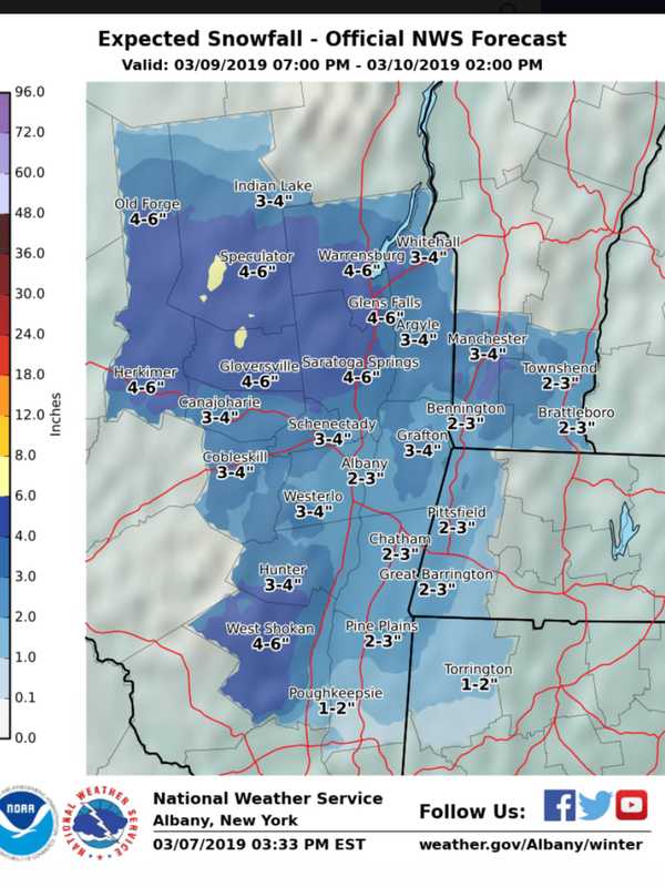 Storm System Will Bring Snow, Wintry Mix As We Spring Ahead For Daylight Saving Time