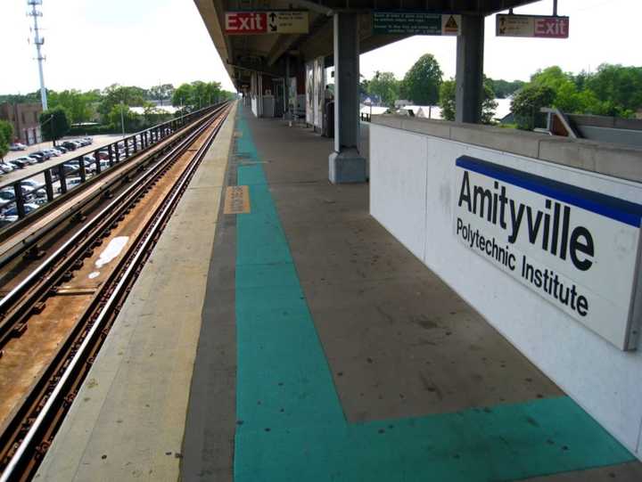 The Amityville Long Island Railroad station.