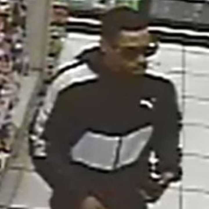 A man was caught on camera allegedly stealing from 7-11 on Jericho Turnpike in Commack.