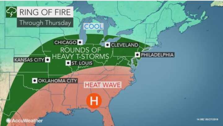 A look at the stormy weather that will arrive Tuesday, May 28 and stick around for much of the remainder of the week.