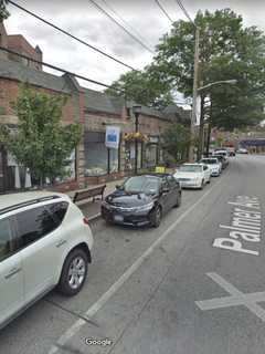 Pickup Truck Swerves Over Sidewalk, Crashing Into Storefronts In Larchmont