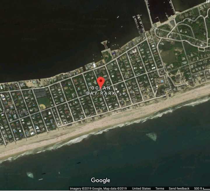 A Fire Island man and woman were rescued by Suffolk County Police when their kayak overturned June 2 on Great South Bay.