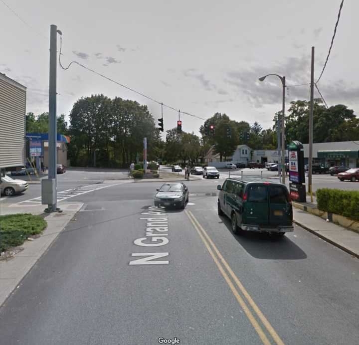 Grand Street at the intersection of Main Street in Poughkeepsie.