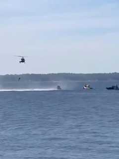 Video: Trapped Woman, Six Others Rescued From Capsized Boat On Long Island Sound