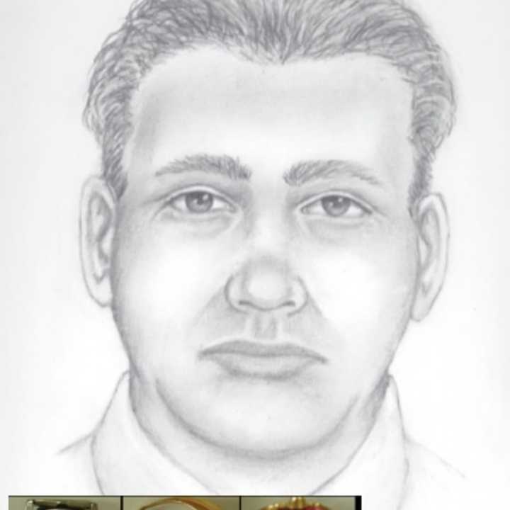 Sketch of a male Ulster County homicide victim in an unsolved case from 1970. He had an imitation ruby ring with a gold setting and an Omega gold wristwatch, according to police.