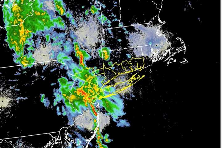 Line Of Strong Thunderstorms Sweeping Through Area Could Cause Flooding