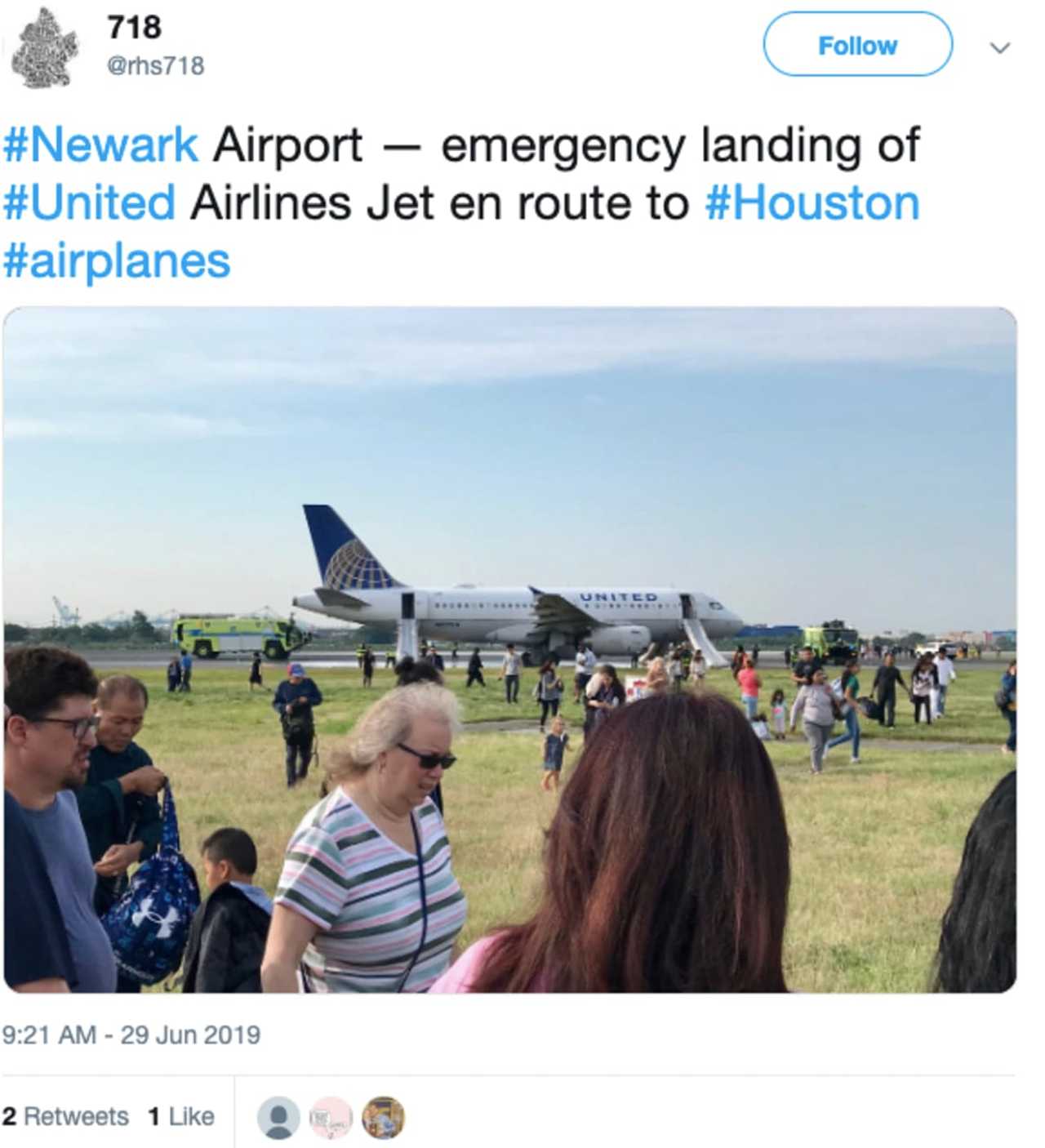 Emergency Landing Delays Flights At Newark Airport Newark Daily Voice