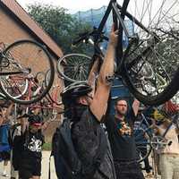 <p>Cyclists turned out to mourn Devra Freelander at the corner where she was killed. A ghostbike was installed in her honor.</p>