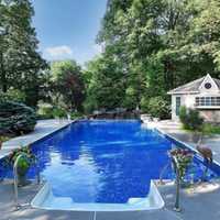 <p>This Wyckoff house and other new Bergen County real estate listings all have pools.</p>