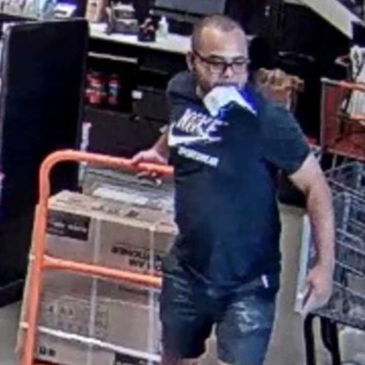 Man suspected of stealing three air conditioners from Home Depot (401 Independence Plaza) on Thursday, July 4 around 2:15 p.m.