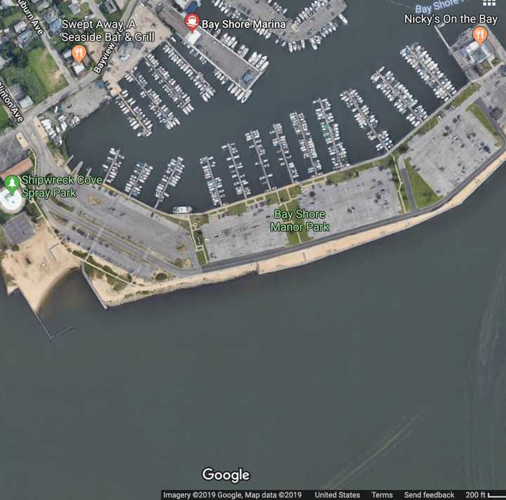 A man was arrested for boating while intoxicated after his boat overturned in the Great South Bay at Bay Shore Marina.