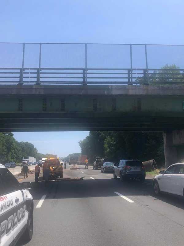 Truck Crashes Into I-87 Overpass