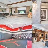 <p>Full basketball court, game room and bathrooms.</p>