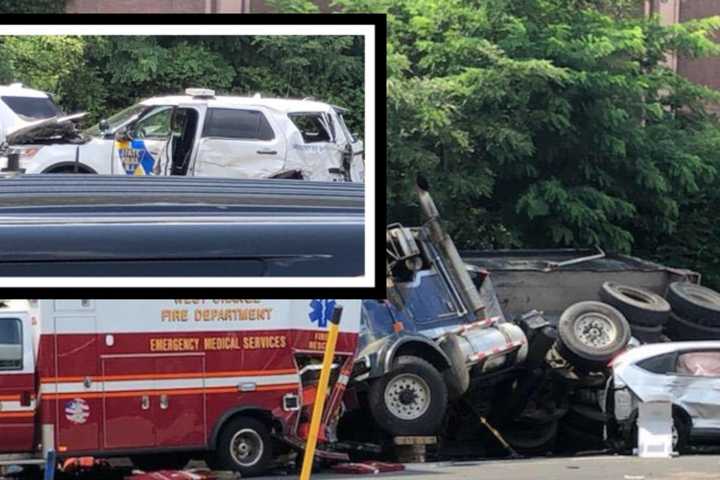 State Troopers, Firefighters, Others Hurt In Chain-Reaction Crash On 280 In West Orange