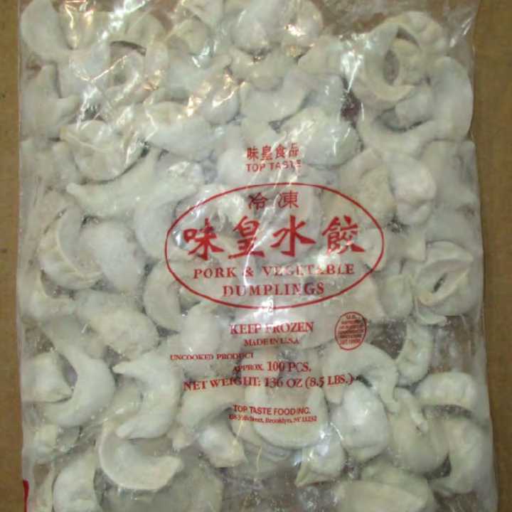 Top Taste Food Warehouse, a Brooklyn-based establishment, is recalling an undetermined amount of pork and chicken dumpling product.