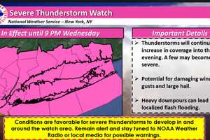 Severe Thunderstorm Watch Now In Effect: Drenching Rain, Damaging Winds On Way