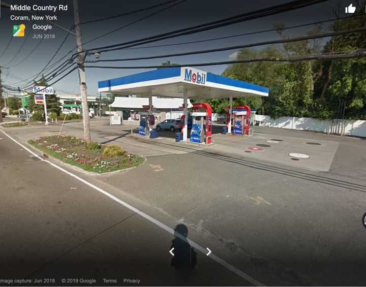 A masked man robbed a Coram gas station, according to police.