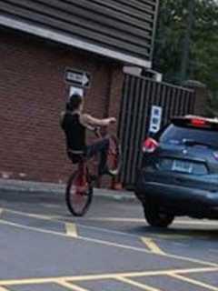 Do You Know This 'Reckless' Red-Rimmed Bicycle Rider Who Caused Motorists To Swerve, Police Say