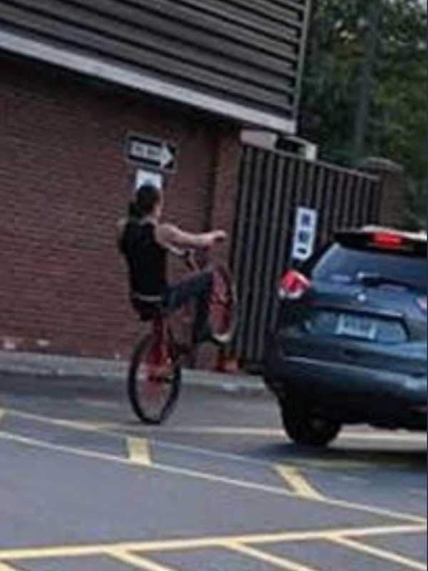 Do You Know This 'Reckless' Red-Rimmed Bicycle Rider Who Caused Motorists To Swerve, Police Say