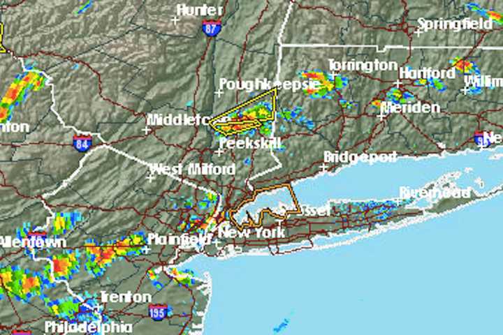 Lines Of Severe Thunderstorms Sweeping Through Area