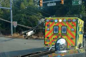 DETOUR: SUV Overturns, Topples Route 15 Utility Pole In Jefferson