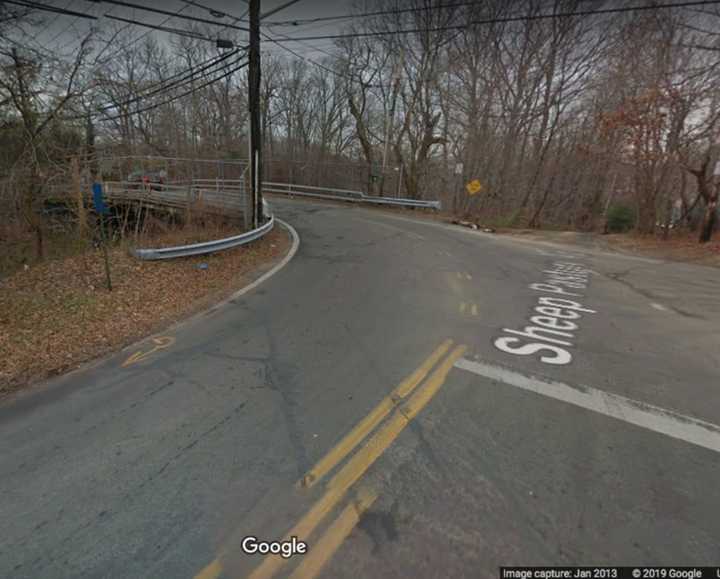 The intersection of Sheep Pasture Road and Willis Avenue in Port Jefferson.