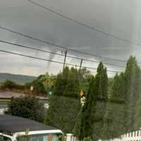 <p>A photo by the Shirley Drive In shows the tornado in Manorville late in the afternoon on Labor Day.</p>