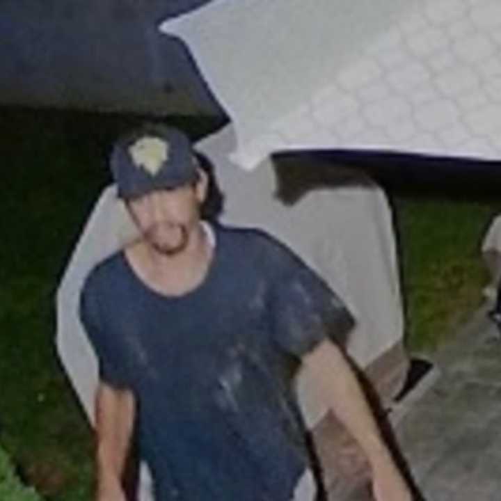 Police are on the lookout for a man suspected of trespassing on a Huntington property on Tuesday, Aug. 13 around 12:25 a.m.