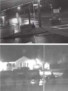 Police Seek Helping IDing Suspect Who Set Fire To Pickup Trucks On Long Island