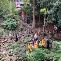 <p>A man who had fallen into the river and was stuck for days was rescued by first responders.</p>