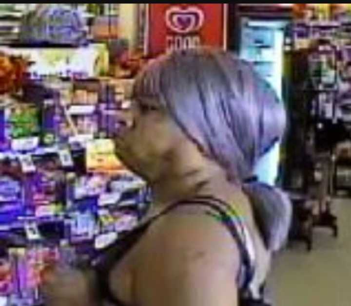 Suffolk County Police investigators released surveillance photos of a woman wanted for stealing from a Long Island dollar store.