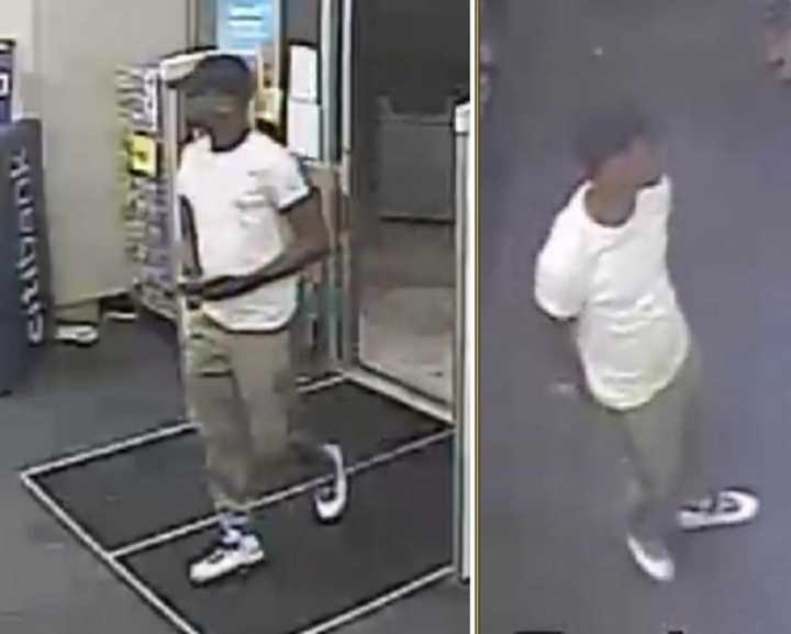 Police are on the lookout for a man, pictured above, who is suspected of stealing credit/debit cards and purchasing items at used to make purchases at Walgreens in Deer Park (1770 Deer Park Avenue) on Wednesday, July 10.