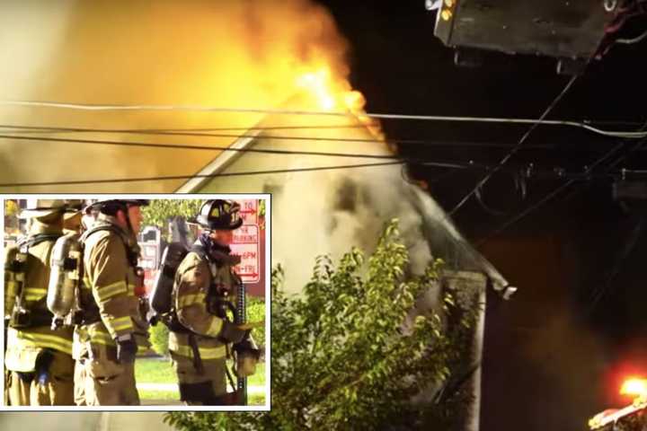 WATCH: Firefighters Battle Blaze At Morristown Law Firm