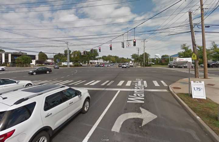 A driver was sentenced after blowing through a red light at the intersection of Hempstead Turnpike and Wantagh Avenue in Levittown.