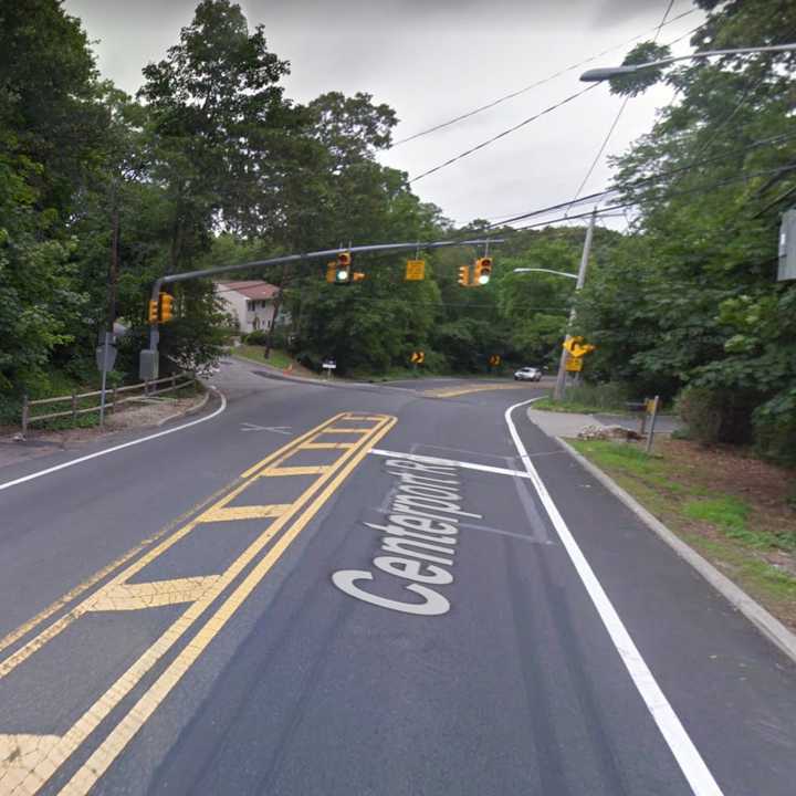 Centerport Road, near Blenheim Lane, in Huntington.