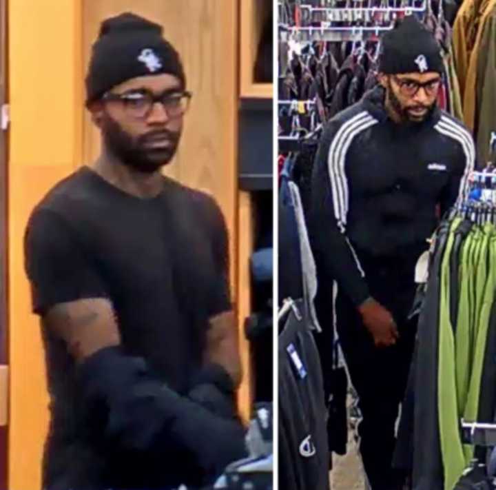 Police are on the lookout for a man suspected of stealing Adidas clothing from Kohl’s in Lake Ronkonkoma (106 Ronkonkoma Avenue) on Monday, Oct. 21 around 12 p.m.