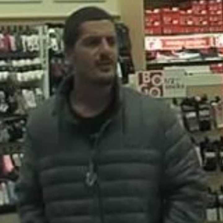 Suffolk County Police investigators are attempting to locate a man who allegedly stole Nike shoes from a store in Islandia.