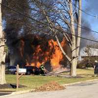 <p>The fire broke out Saturday in Hackettstown.</p>